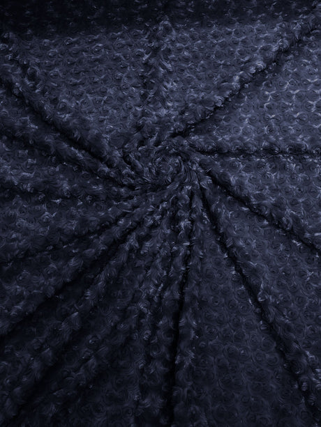 Minky Rosebud Minky Fabric - Raised Rosebud Texture, 58" Width (1 Yard)