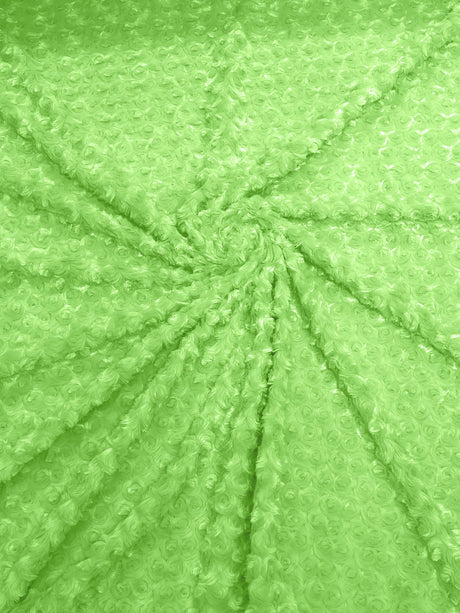 Minky Rosebud Minky Fabric - Raised Rosebud Texture, 58" Width (1 Yard)