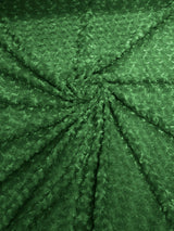 Minky Rosebud Minky Fabric - Raised Rosebud Texture, 58" Width (1 Yard)
