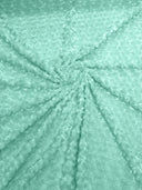 Minky Rosebud Minky Fabric - Raised Rosebud Texture, 58" Width (1 Yard)