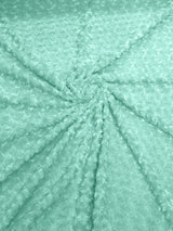 Minky Rosebud Minky Fabric - Raised Rosebud Texture, 58" Width (1 Yard)
