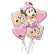 Minnie 1st Birthday Girl Balloon Bouquet
