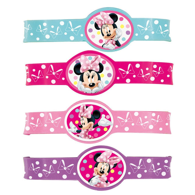 Minnie Mouse Stretchy Bracelets 4 Pack
