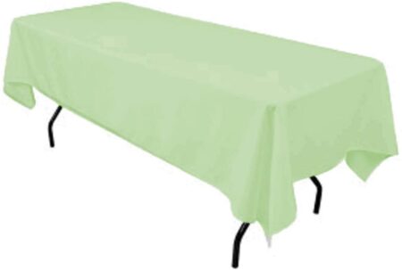 Polyester Rectangular Tablecloth 60x144 Inch – Durable Reusable Table Linen for Weddings, Parties, Banquets & Events