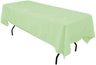 Polyester Rectangular Tablecloth 60x144 Inch – Durable Reusable Table Linen for Weddings, Parties, Banquets & Events