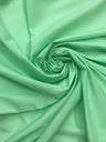 Polycotton Broadcloth Cotton Blend Fabric - Aqua, Broadcloth, 60" Wide (1 Yard)