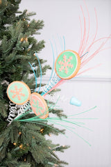 30” Snowflake Cookie Gumdrop Spray