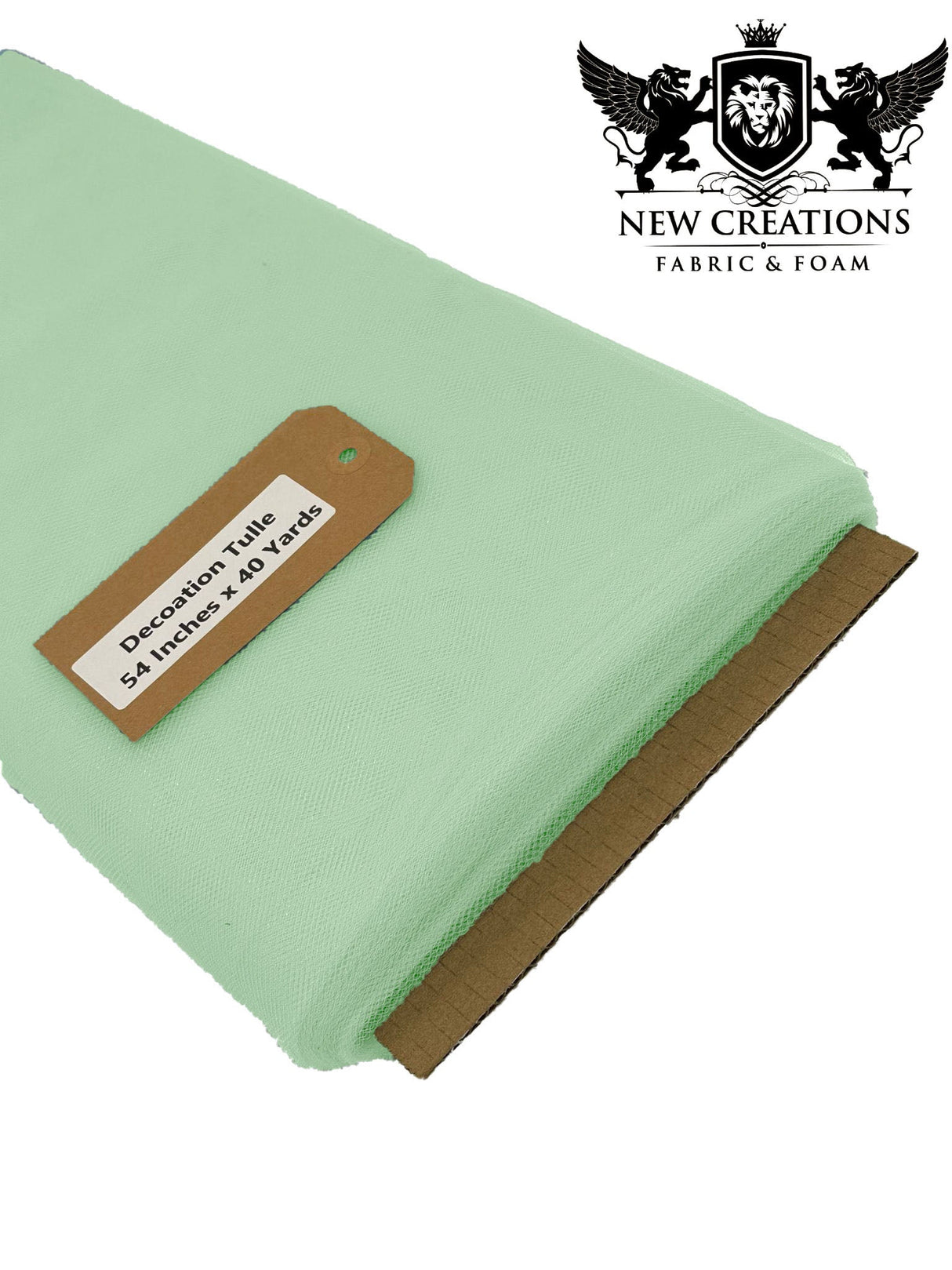 Mint Tutu Tulle Fabric - Mint Sheer Netting, 54" Width (5 Yards)