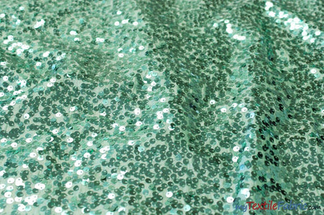 Glitz Sequins Taffeta Polyester Fabric - Raindrop Sequins, 54" Wide (1 Yard)