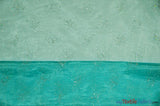Sparkle Organza Polyester Fabric - Glitter Beads, Sheer, 58" Width (1 Yard)