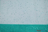 Tulle Glitter With Sequins Polyester Fabric - Glitter Embellished Sheer Tulle, Multiple Colors, 58/60" Width (1 Yard)