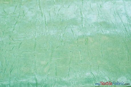 Silky Crush Satin Polyester Fabric - Crushed Charmeuse Satin, Multiple Colors, 54" Width (1 Yard)