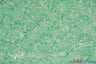 Rosette Satin Polyester Fabric - 3D Satin Floral Embroidery, 52/54" Width (Yards, Bolts, Sample Swatch)