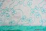 Fantasia Sheer Organza Embroidery Fabric - Embroidered Floral Sheer, 54" Width, Multiple Colors (1 Yard)