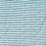 Swim Knit Nylon Spandex Mint and Black Stripe