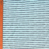 Swim Knit Nylon Spandex Mint and Black Stripe