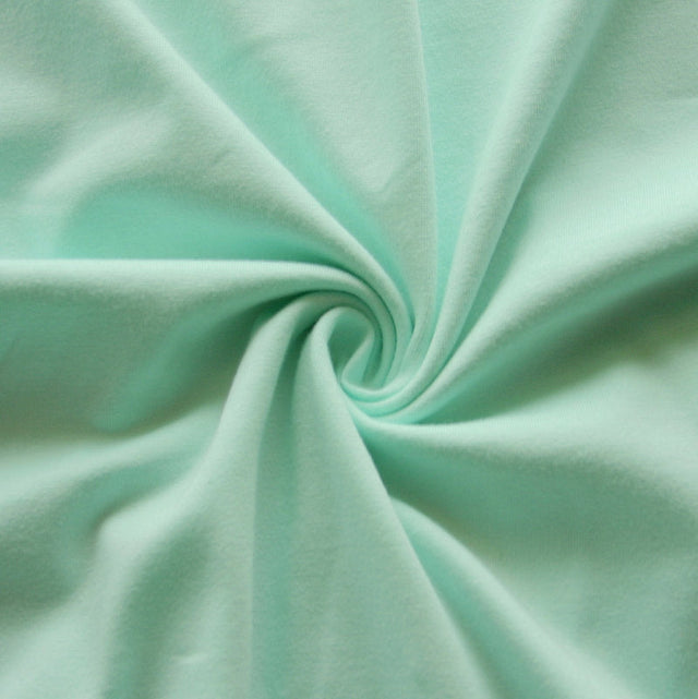 Cotton Lycra Jersey Knit Fabric Mint Green