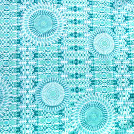 Swim Knit Nylon Spandex Mint Medallion