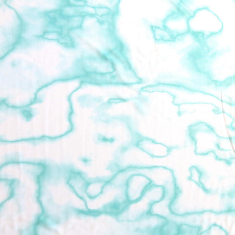 Swim Knit Nylon Spandex Mint White Abstract