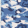 Printed Spandex Arctic Blue Camouflage