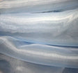 Mirror Organza 100 Percent Polyester Fabric - Blue Sheer Mirror Finish, 58/60" Width