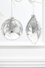 4" - 5.5" Glass Jewel Ball & Finial Ornament