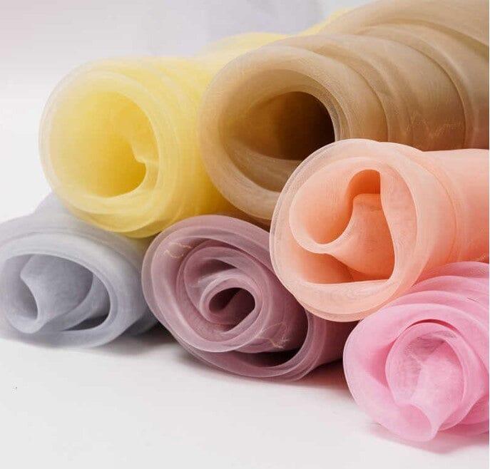 Mirror Organza Polyester Fabric - Sheer, Soft And Smooth, 58/60" Width (Continuous Yards & By Bolt)