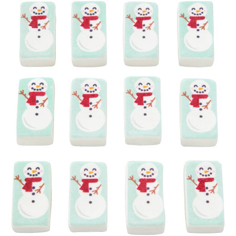 Wilton Marshmallow Edible Hot Cocoa Snowman Drink Toppers, 2.5 oz., 12-Count