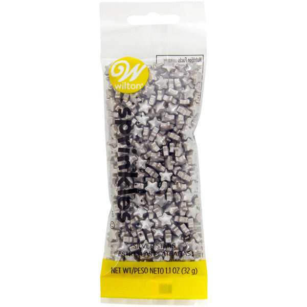 Wilton Silver Star Sprinkles – 1.1 oz.