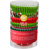 Wilton Christmas Red & Green Mini Cupcake Liners, 150-Count