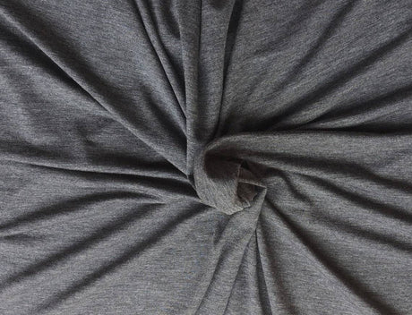 Modal Spandex Jersey Knit Heather Charcoal