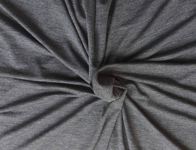 Modal Spandex Jersey Knit Heather Charcoal