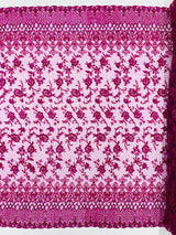 Modern Luxury Beaded Fabric - Mesh Lace, 54" Width, Color Assorted (1 Yard)