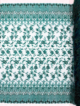 Modern Luxury Beaded Fabric - Mesh Lace, 54" Width, Color Assorted (1 Yard)