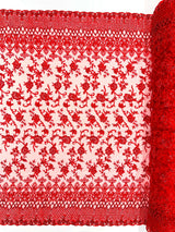 Modern Luxury Beaded Fabric - Mesh Lace, 54" Width, Color Assorted (1 Yard)