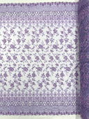 Modern Luxury Beaded Fabric - Mesh Lace, 54" Width, Color Assorted (1 Yard)