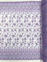Modern Luxury Beaded Fabric - Mesh Lace, 54" Width, Color Assorted (1 Yard)