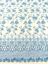 Modern Luxury Beaded Fabric - Mesh Lace, 54" Width, Color Assorted (1 Yard)