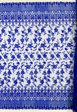 Modern Luxury Beaded Fabric - Mesh Lace, 54" Width, Color Assorted (1 Yard)