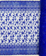 Modern Luxury Beaded Fabric - Mesh Lace, 54" Width, Color Assorted (1 Yard)