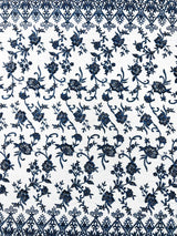 Modern Luxury Beaded Fabric - Mesh Lace, 54" Width, Color Assorted (1 Yard)