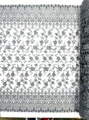 Modern Luxury Beaded Fabric - Mesh Lace, 54" Width, Color Assorted (1 Yard)