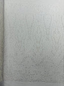 Modern Luxury Beaded Fabric Embroidered On A Mesh Lace Fabric - Beaded Embroidery, 54" Width (1 Yard)