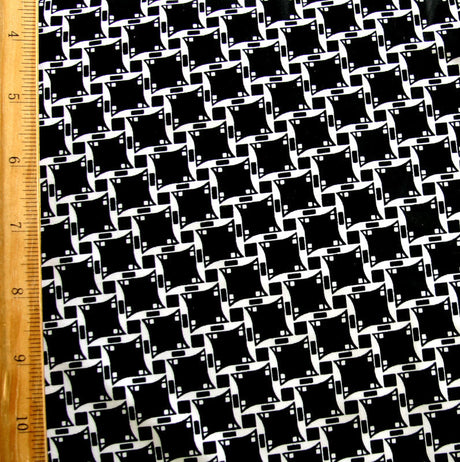 Swim Knit Nylon Lycra Mod Mini Print UV Treated