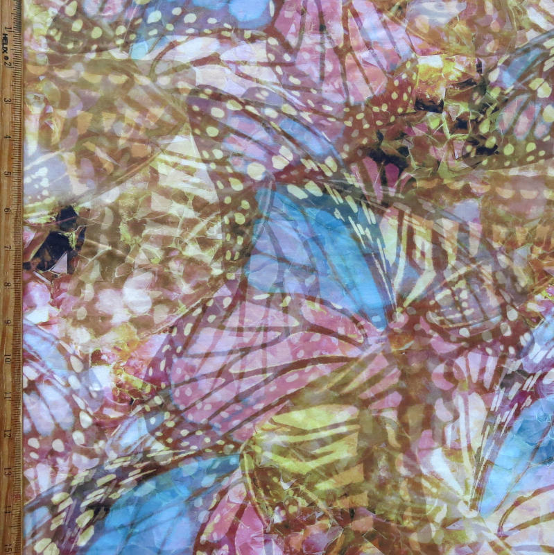 Swim Knit Nylon Spandex Monarch Abstract Print