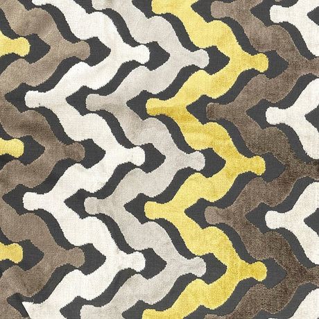 Cut Velvet Upholstery Fabric Monroe Chevron Pattern