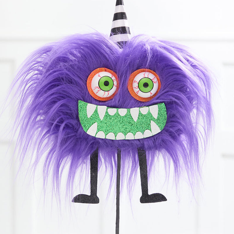 21" Purple Furry Halloween Monster Spray