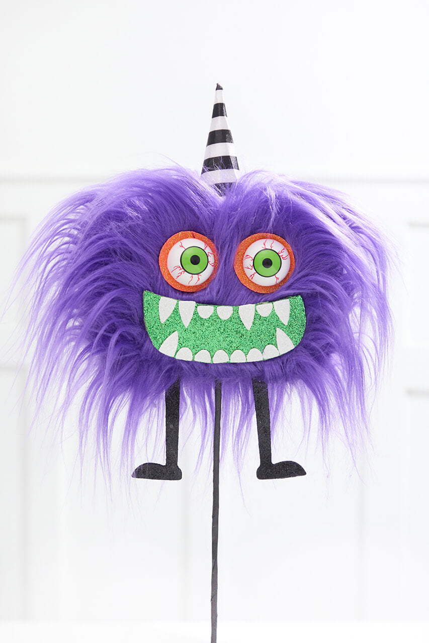 21" Purple Furry Halloween Monster Spray