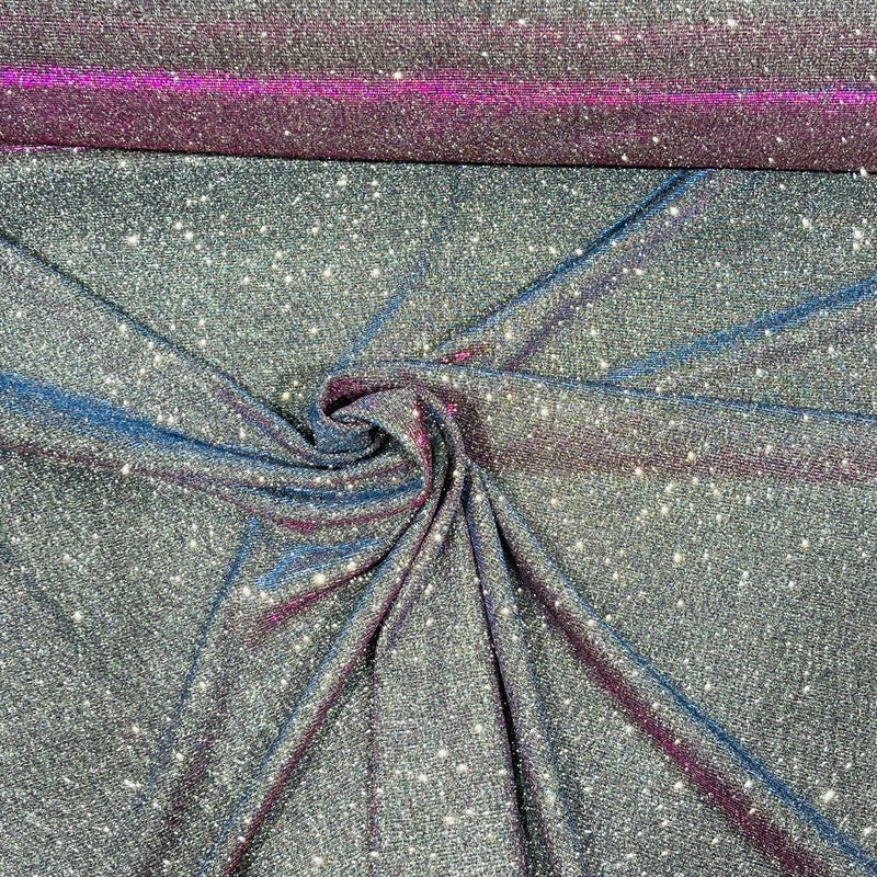Moon Shadow Shimmer Fabric - Metallic Glitter Covered, Two Tone Effect, 58/60" Width (1 Yard)