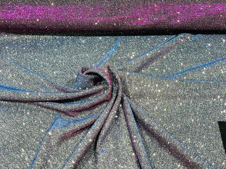 Moon Shadow Shimmer Fabric - Metallic Glitter Covered, Two Tone Effect, 58/60" Width (1 Yard)